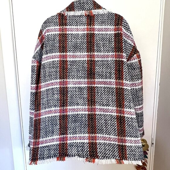 NWOT ANTHRO EVA FRANKO “CARRIE” DOUBLE BREASTED PLAID JACKET - Picture 12 of 15